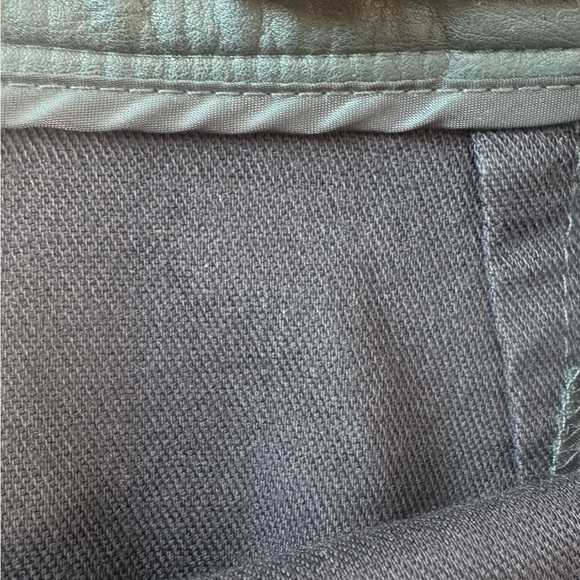 Zara Dark Green A-Line Leather Mini Skirt - Picture 4 of 5